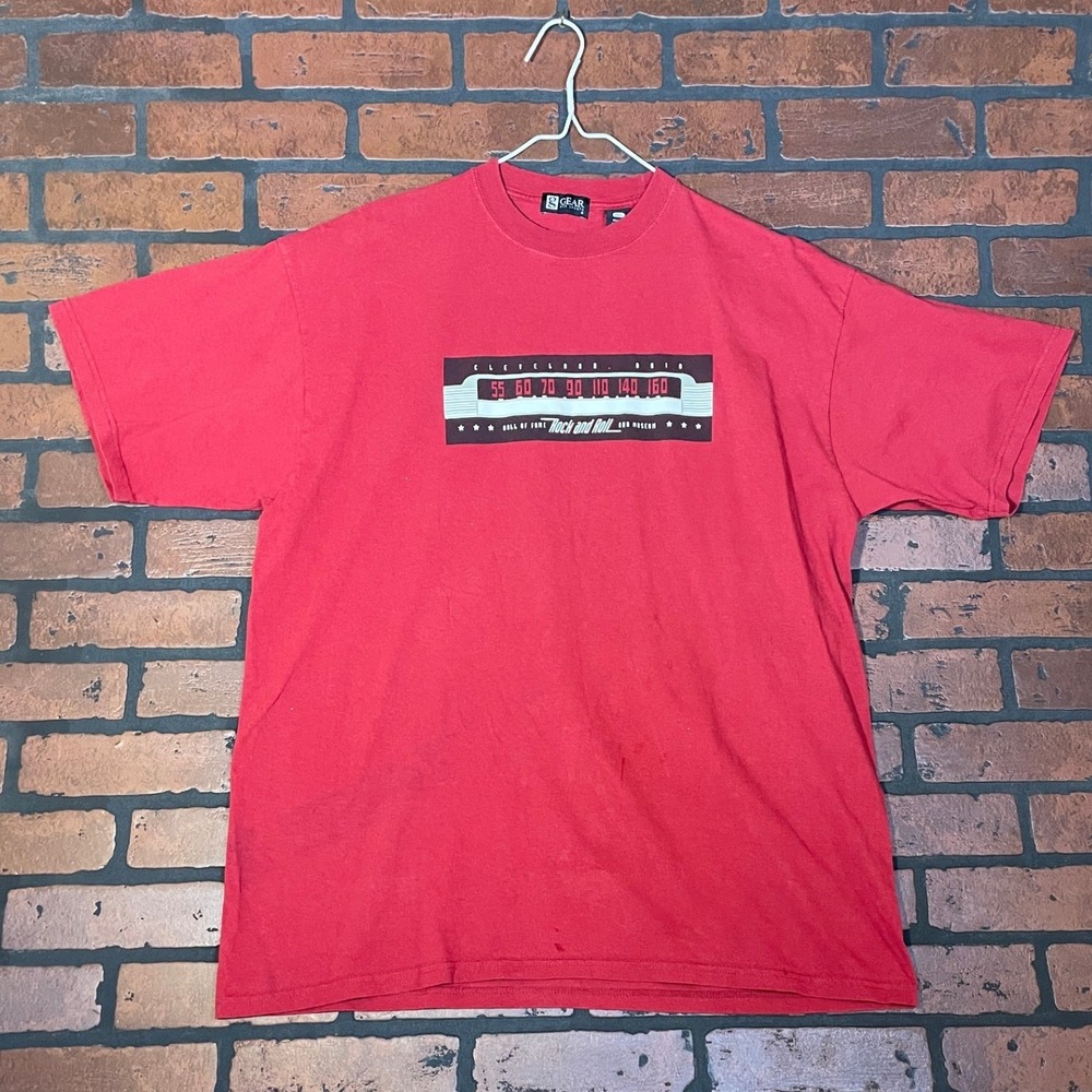 Gear For Sports Men's 2XL Rock & Roll Hall of Fame Cleveland Ohio Red